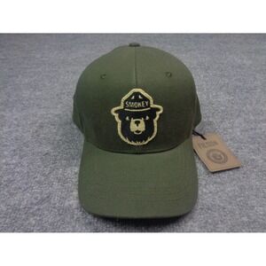 Filson Cap Olive Smokey Bear 75th Anniversary Leather Strap Made In USA NWT